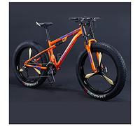 Wmmner Vélo de Montagne À Gros Pneus Pour Hommes Et Femmes, Roues de 26 Pouces, Largeur de 4 Poucese Pneus Tout-Terrain, 7/21/24/27/30 Vitesse Vélo de Montagne À Suspension Complète Pour Adultes Adole