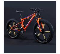 Wmmner Vélo de Montagne À Gros Pneus Pour Hommes Et Femmes, Roues de 26 Pouces, Pneus Tout-Terrain de 4 Pouces de Large, 7/21/24/27/30 Vélo de Montagne À Suspension Complète Pour Adultes Adolescents,