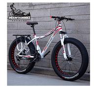 Wmmner .Vélo de Montagne À Queue Dure Avec Frein À Disque Mécanique À Suspension Avant Pour Adultes, Hommes, Femmes, Vélo de Montagne À Pneus Gras Tout-Terrain À Haute Teneur En Carbone, Vélo Antidéra