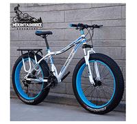 Wmmner .Vélo de Montagne À Queue Dure Avec Frein À Disque Mécanique À Suspension Avant Pour Adultes, Hommes, Femmes, Vélo de Montagne À Pneus Gras Tout-Terrain À Haute Teneur En Carbone, Vélo Antidéra