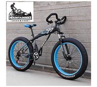 Wmmner Vélo de Montagne Hardtail Fat Tire Pour Adultes, Vélo de Randonnée de Montagne Pour Hommes Et Femmes Avec Frein À Double Disque, Suspension Avant En Acier À Haute Teneur En Carbone, Vélo de Mon