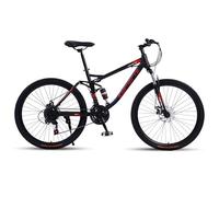 Wmmner Vélo de Montagne, Roues de 26 Pouces, Vélo À 24 Vitesses Vtt Avec Freins À Disque, Suspension Complète Pour Hommes Et Femmes de Plus de 16 ans/Roue À Rayons/26 Pouces