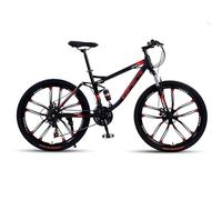 Wmmner Vélo de Montagne, Roues de 26 Pouces, Vélo À 24 Vitesses Vtt Avec Freins À Disque, Suspension Complète Pour Hommes Et Femmes de Plus de 16 ans/10/Parles/24"
