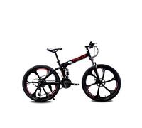 Wmmner Vélo de Montagne Unisexe À Double Suspension Vélo de Montagne 26 Pouces Roue Intégrale 21 Vitesses 24 Vitesses 27 S/Noir/24 Vitesse