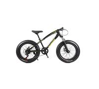 Wmmner Vélo de Montagne Unisexe Hardtail Vélo de Montagne 7/21/24/27 Vitesses 26 Pouces Fat Tire Vélo de Route Vélo de Neige/Vélo de Plage Avec Freins À Disque Et Fourche de Suspension, Noir, 7 Vitess