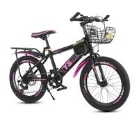 Wmmner Vélo Tout Terrain Pour Enfants 22 Pouces Avec Vitesse Variable + Freins À Double Disque Pour Garçons Et Filles de 7 À 14 ans/C/18 Pouces