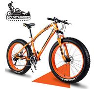 Wmmner Vélos de Montagne Rigides de 26 Pouces Avec Gros Pneus Pour Adultes, Hommes Et Femmes, Vélo de Randonnée de Montagne Avec Freins À Disque À Suspension Avant, Vélo de Montagne En Acier À Haute T