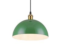 Wmmner Vintage Simplicity Chandelier Single Head 1-Light Lights Nostalgia Semi-Circular Hanging Lamp Nordic Style Hollow Ceiling Lighting Fixture for Kitchen, Bedside Indoor Rustic Teahouse/13.7In*9.0