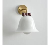 Wmmner Wall Light Nordic Wall Sconce Lighting Metal Wall Lamp Indoor Hardwired Sconces, Modern Simple Wall Mount Light E27 Headboard Lamps For Bedroom Living Room Bedside Decor Lamp, White