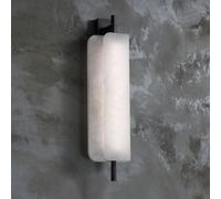 Wmmner White Marble Wall Lamp丨new Chinese Living Room Full Copper Sconces丨led Decorative Wall Mount Fixtures Compatible With Tv Background Wall Corridor Bedroom,One Color-Vertical