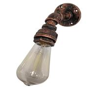 Wmmner Wmdtr Retro Aisle Stairway Bar Decoration Wall Light Water Pipe Wall Lamp, Edison Single Head Wall Spotlights Creativity E27 Bronze Socket Wall Sconces, Chandelier Ulz 000759 Post-Moderne -Appl