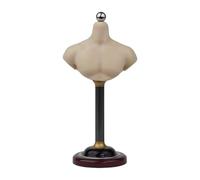 Wmqbjta 1/6 Demi-Buste Base Stand Action Figure Buste Support Accessoires Pas de Tête Sculpture Modèle Présentoir pour Collection Rôle Conception, 15.3 Cm