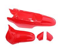 Wmqbjta 1 Ensemble Garde-Boue Garde-Boue Avant Arrière Kit Carénage Couvre-Garde-Boue Plastique Protège Roue Antiprojection Adapté PW50 PY50, Rouge