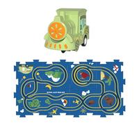 Wmqbjta 1 Lot Puzzle Pistes Circuit Voiture Rails Construction Éducative En Matériau Solide de La Coordination et Créativité pour Enfan, Casse-tête C 8 pièces