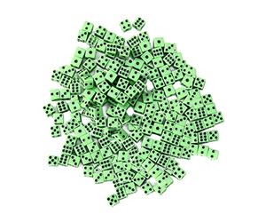 Wmqbjta 100 Pièces Dés de Jeu Polyédriques Cubes Transparence D6 Décideur Acrylique Jouets Éducatifs pour Activités Mathématiques Fête Anniversaire Collectif