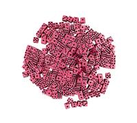 Wmqbjta 100 Pièces Dés de Jeu Polyédriques Standard D6 Cube Accessoires Enseignement Acrylique pour Jeux Famille Décoration Fête Animation Soirée Scolaire