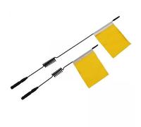 Wmqbjta 2 Antennes Décoratives En Métal pour Crawler RC, Accessoire de Drapeau de Simulation, Décoration Universelle, Convient pour Les Cadeaux, Le Modélisme