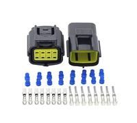 Wmqbjta 2 Pièces Connecteur Automobile Connecteur 8 Voies Fiche Étanche Prise Imperméable Embout Plastique Adapté pour Camion Bateau 30x30x45mm