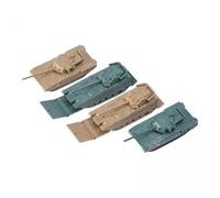Wmqbjta 2x 4 Pièces Véhicules Amphibies Jouets Tanks à Assembler Jouet Puzzle Décoration Cadeaux