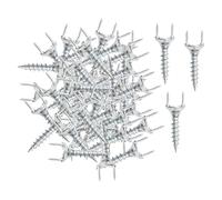 Wmqbjta 50 Vis à Double Extrémité, Boulons Filetés pour Montage à Domicile, Vis Filetées, Bois Galvanisé pour Tasseaux, 2,5 mm