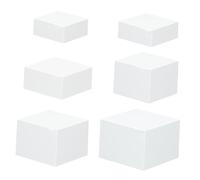 Wmqbjta 6 Pièces Buffet Riser Socle Alimentaire Cube Présentoir Boîte Empilable Base Creuse en PP pour Buffet Repas Exposition Magasin Cadeaux Collection Joue, Style B