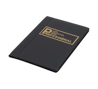 Wmqbjta Album Livre Rangement de Pièces Accessoire Collecteur Organisateur 10 Pages 120 Poches PVC Transparent Pratique pour Collectionneurs Expo, Noir