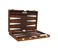 Wmqbjta Backgammon Jeu de Société Classique Ensemble Plateau Pliable avec Pièces et Dés en PVC Résistant Adapté pour Famille Adultes Enfants Loisirs