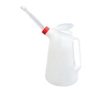 Wmqbjta Bidon Gradué Huile à Bec Hermétique Poignée Confortable Réservoir Solide Polypropylène Adapté à La Remise à Niveau Huiles Atelier Bricolage, 1.2 L