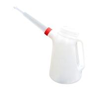 Wmqbjta Bidon Gradué Huile à Bec Hermétique Poignée Confortable Réservoir Solide Polypropylène Adapté à La Remise à Niveau Huiles Atelier Bricolage, 5 L