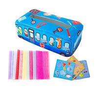Wmqbjta Boîte à Mouchoirs En Tissu, Jouets à Tricoter, Jouets D'éveil, Jouets Sensoriels Interactifs pour Tout-petits, Bébés et Enfants, Re, Modèle D,