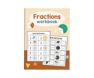 Wmqbjta Cahier D'exercices de Mathématiques pour Enfants sur Les Fractions, avec 24 Exercices pour Apprendre Les Fractions