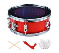 Wmqbjta Caisse Claire de 13 Pouces, Professionnelle, avec Sangle Réglable, Instrument de Musique pour Débutants et Enfants, Rouge