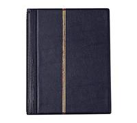 Wmqbjta Classeur pour Collection de Timbres avec 10 Feuilles (20) Incluses, Bleu