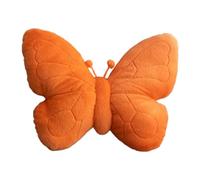 Wmqbjta Coussin Décoratif Papillon pour Le Bureau, Coussin Câlin pour Un Soutien Doux, Idéal Comme Cadeau pour La Famille et Les Amis, Orange