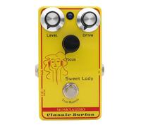 Wmqbjta Distortion Pédale Guitare Effet Distorsion Boîtier Stompbox Contrôles Focus through Indicateur d'État Entrée Sortie 635mm Alimentation 9V Standard