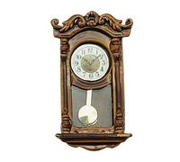 Wmqbjta Dollhouse Miniature Roman Clock Métal Simulation Horloge Modèle Jouet Accessoires Maison de Poupée Mobilier Décoratif Adapté pour Cadeau Décoration Ma, Style b