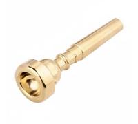 Wmqbjta Embouchure de Trompette Embouchure Bec Buse Embout Cuivre Plaqué Coupe Standard Polissage Fin Toucher Doux Labial Projection Contrôlée Adaptée aux, Doré, 3C