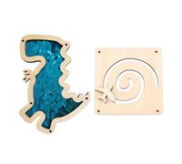 Wmqbjta Ensemble de 2 Accessoires de Table pour Enfants, Jouet éducatif Portable pour Le Développement Des Compétences de Base, Adapté Aux Garçons et Aux Fill, Bleu