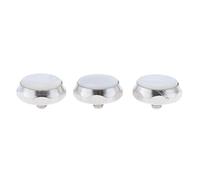 Wmqbjta Ensemble de 3 Boutons à Doigt pour Réparation, blanche, 1.5x1.5cm