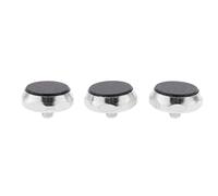 Wmqbjta Ensemble de 3 Boutons à Doigt pour Réparation, Le noir, 1.5x1.5cm