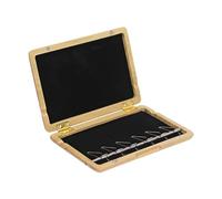 Wmqbjta Étui à Anches Basson Boîte de Rangement pour Anches Basson Porte-anches Portable Bois Métal avec Fermeture Rabattable Rangement Sécurisé Adapté Aux Mu