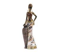 Wmqbjta Figurine Féminine Africaine, Statues Africaines, Sculptures, Objet Décoratif Rétro, Pièce de Collection pour La Décoration d'une étagère, Style c