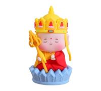 Wmqbjta Figurine Immortel Chinois Statuette Décorative pour Maison Sculpture de Dieu Mignon Ornement Miniature Fengshui En Caoutchouc Doux Adaptée pour, Style H