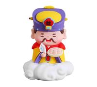 Wmqbjta Figurine Immortel Chinois Statuette Décorative pour Maison Sculpture de Dieu Mignon Ornement Miniature Fengshui En Caoutchouc Doux Adaptée pour, Style B