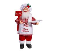 Wmqbjta Figurine Père Noël Décoration Statuette Festive Poupée de Noël Sculpture Artisanale Motif Cuisine Matériel PP Adaptée Cadeau Mariage Décoration Maison, cuisinier