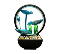Wmqbjta Fontaine Décorative Pompe USB Compact Fontaine Table En Métal Polyvalente pr Bureau, lon, Entrée, Style F