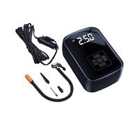 Wmqbjta Gonfleur de Pneus Pompe Compacte Électrique Compresseur d'air Mini Manomètre Digital Multiples Buses Compatibles Convient Voiture Vélo