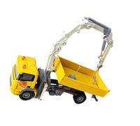 Wmqbjta Grue Miniature pour Enfants, Jeu de Construction, Dès 3 Ans, Modèle Réduit de Grue à Offrir, jaune