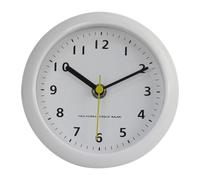 Wmqbjta Horloge Murale pour Toilettes Silencieuse Étanche de Table avec Mécanisme Calme pour Un Environnement Paisible Appropriée pour La Cuisine Le Bureau et, Blanc