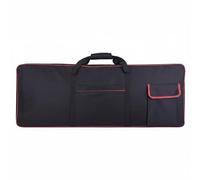Wmqbjta Housse de Clavier Électronique avec Rembourrage Spongezé Sac de Protection Robuste Tissu Oxford Maintien en Sécurité Lors de Déplacement Adaptée à, Mise À Niveau Épaissie Bordure Rouge